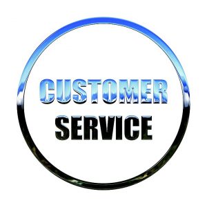 Customer service text image